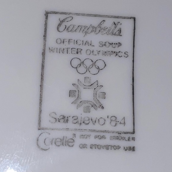 Campbell’s Soup 1984 Winter Olympic  Bowls by Corelle Sarajevo Collectible - Picture 6 of 7